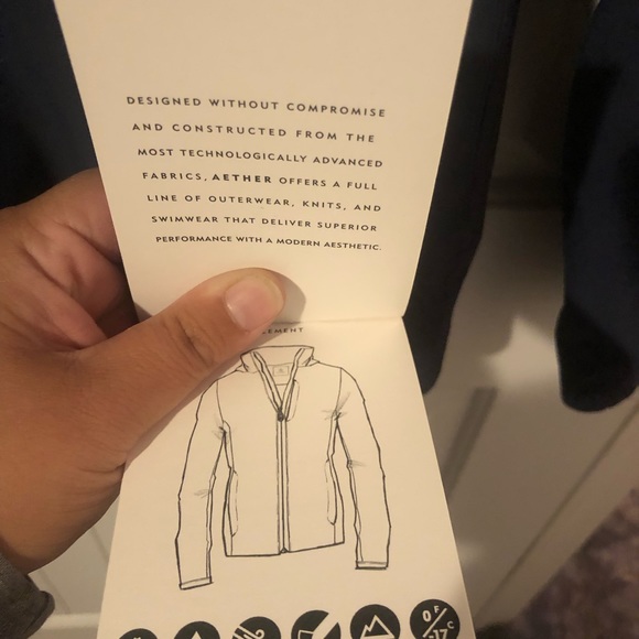 Aether coat- Navy blue. Size 2=small - Picture 6 of 7